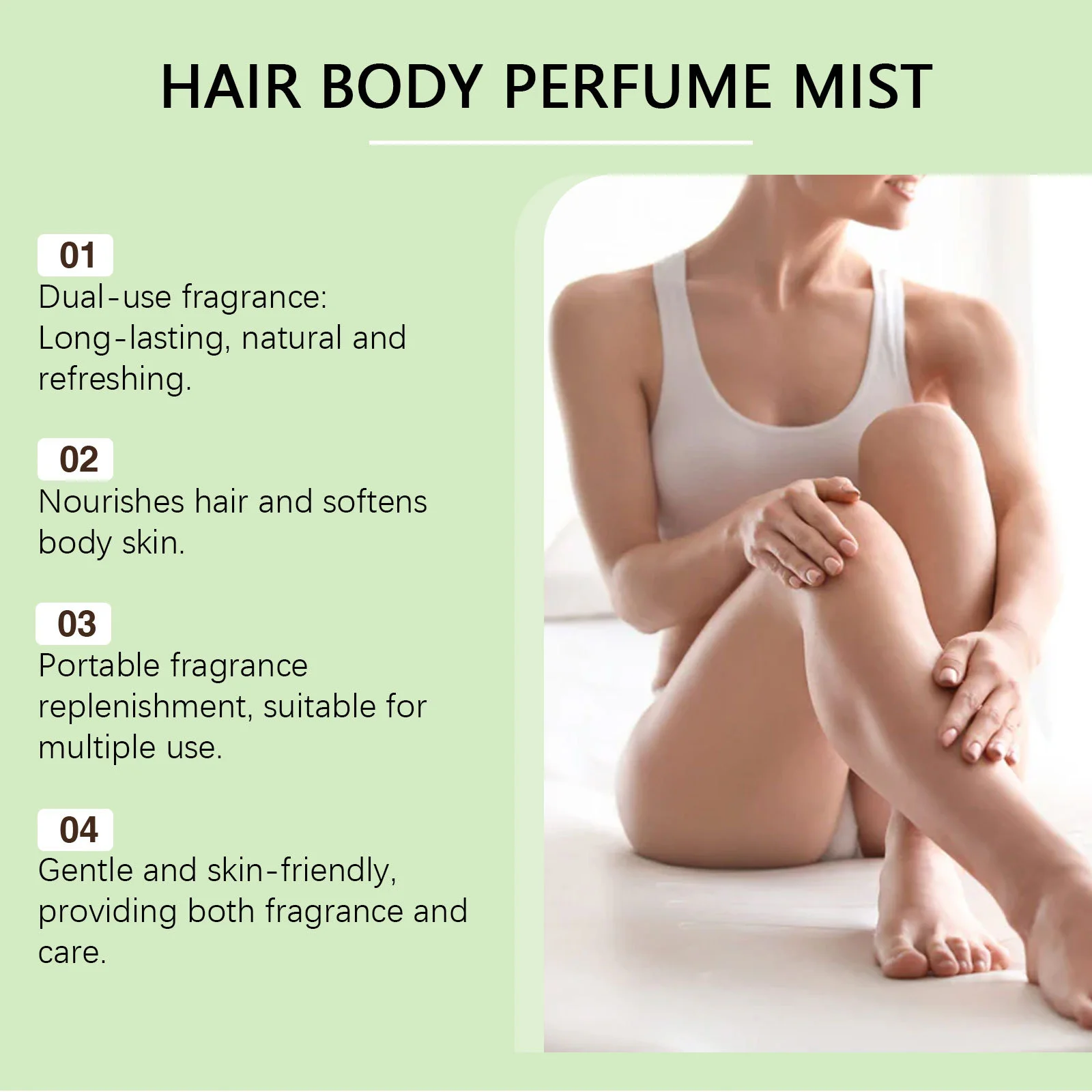 Women'S Hair Fragrance And Body Perfume Spray, Hair Perfume Mist Moisturizing Nourishing Hair Spray Long Last Smooth Silky