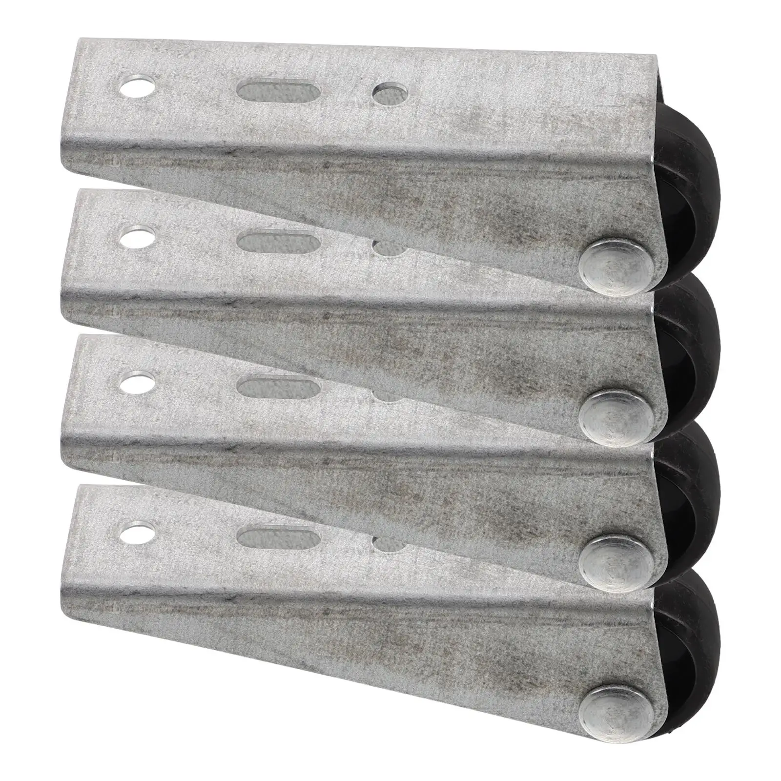 

5 Pcs Wheel Door Heavy Duty Swivel Caster Heavy Duty Sliding Rollers Nylon Mobility Garden Barn Hardware Kit Rubber