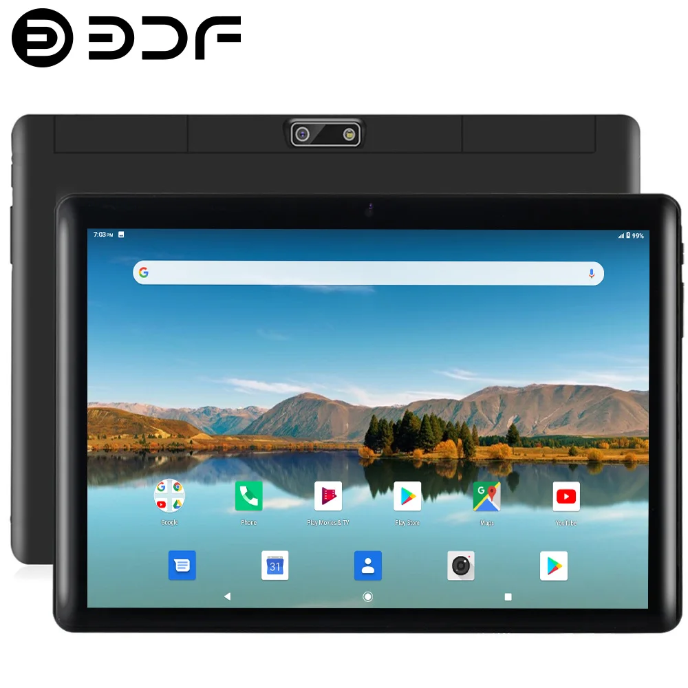 BDF-M107 Versione Globale 10.1 "Tablet Pc Octa Core 4GB RAM 64GB ROM Schede Dual SIM Wifi 3G Telefonata Tablet Google Play 5000mAh