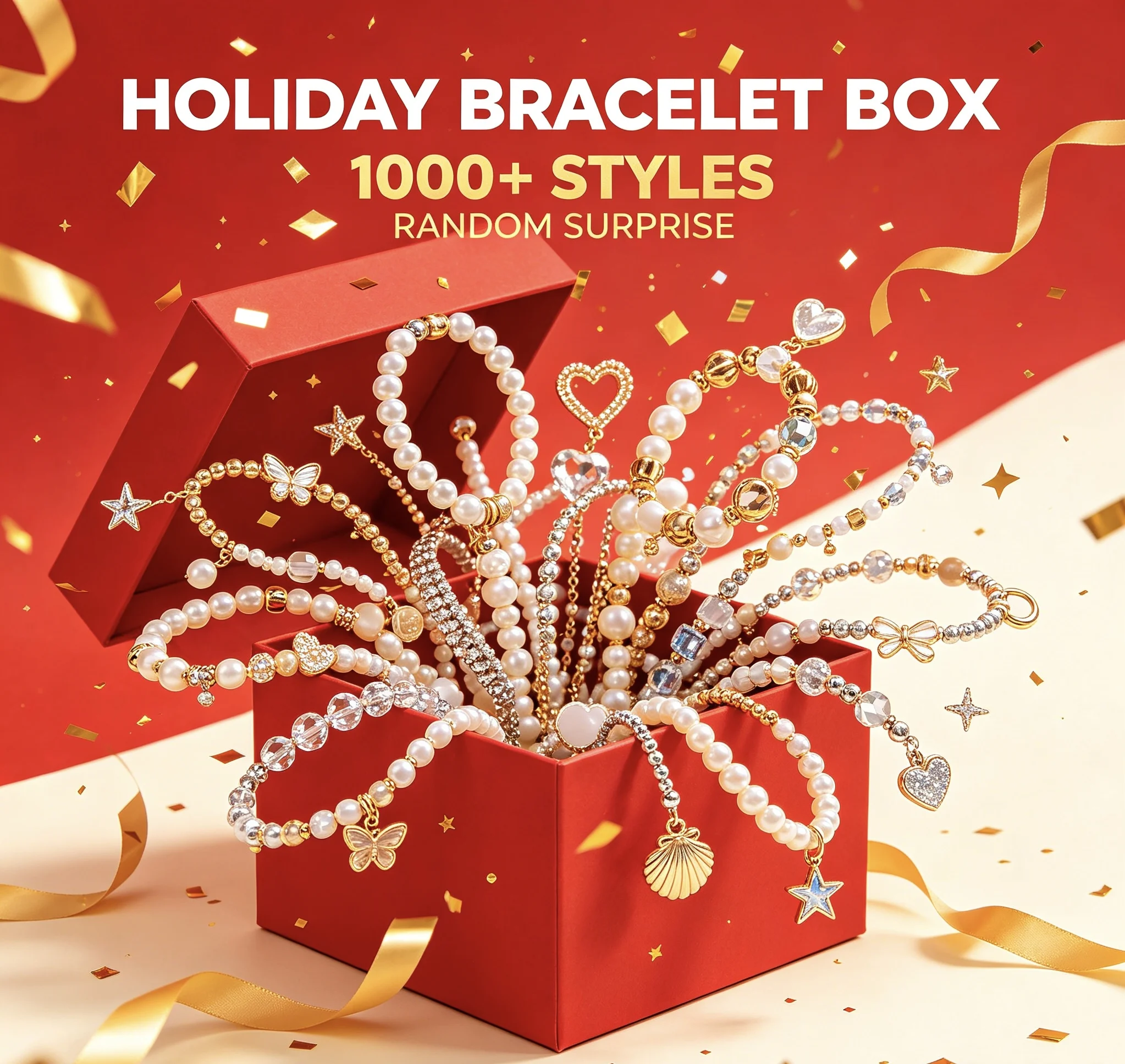 Mystery Jewelry Lucky Box Unbox Your Surprise! Random Assortment of Rings Necklaces Earrings Bracelets