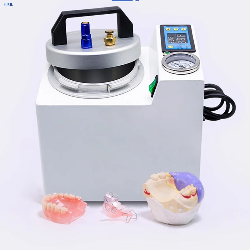 220V/110V Dental Portable Pressure Aggregator Denture Temporary Implant Repair Pot Orthodontic Adsorption Silicone Rubber Repair