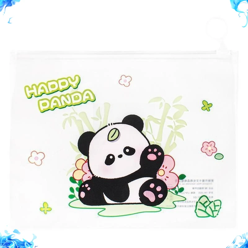 12 Pcs capybara File Bag Student Cute Printed Test Paper Storage Bag Cartoon Zipper Finishing Information Bag Back To School