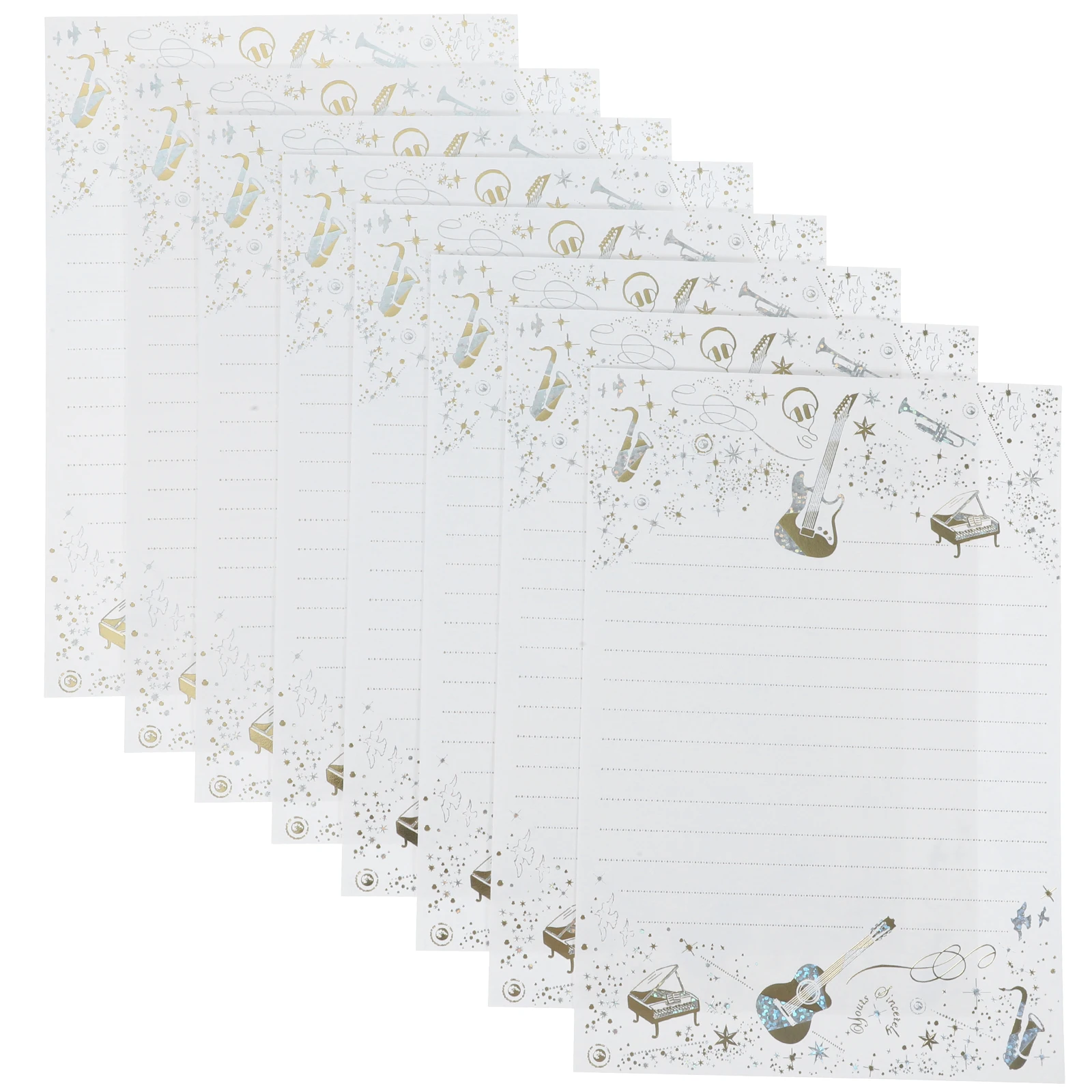 

Greeting Cards Musical Letter Paper Envelopes Valentine's Day Blank Message Occasion