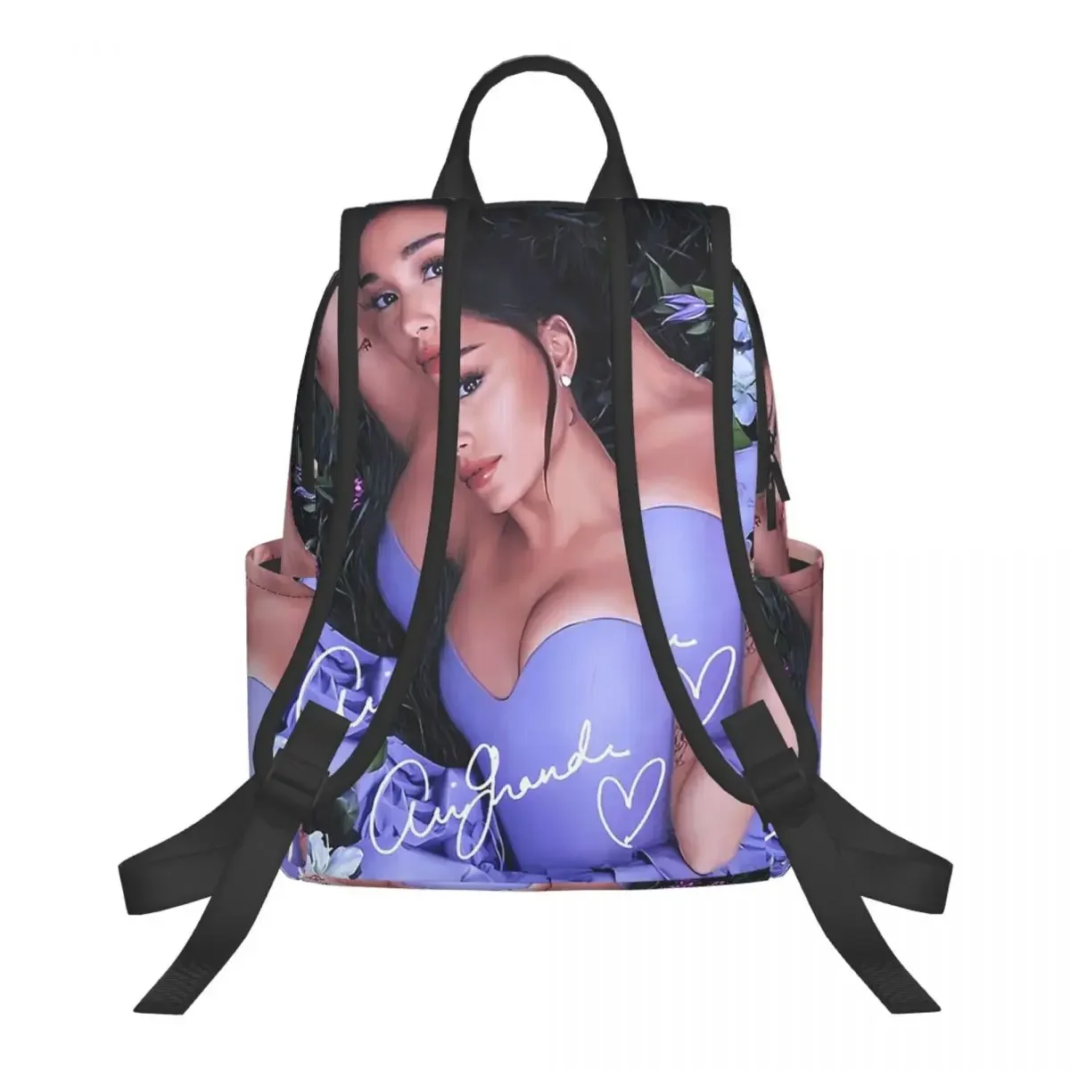 Ariana Grande Singer Yes And Merch Songs Student Backpack School Bag Hiking Travel Daypack for Men Women Bookbag Shoulder Bags