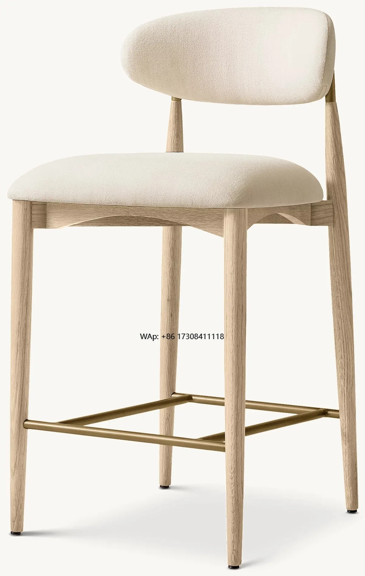 Modern design chairs, dining room furniture, curved backrests, solid oak dining chairs, fabric bar stools