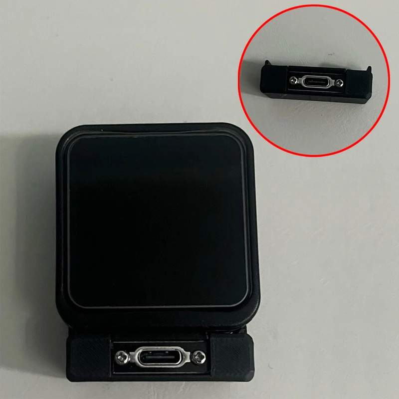 1PCS Magnetic Charging Dock Type C Interface 3D Printed Charger Adapter Base Replacement Accessories for DJI Action 2 Camera
