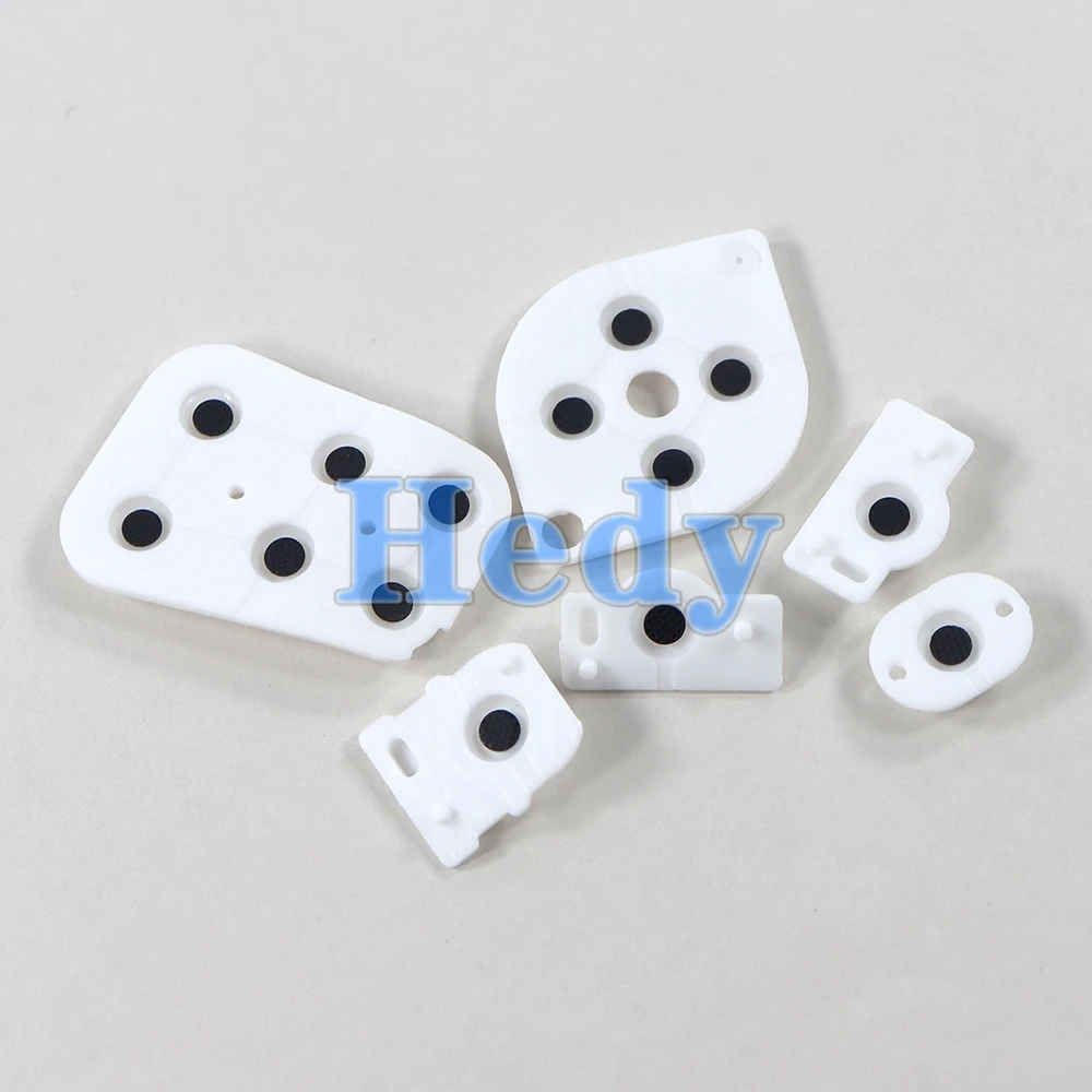 N64 컨트롤러 조이패드용 교체 고무 수리 부품 1세트, N64 전도성 버튼 실리콘 패드