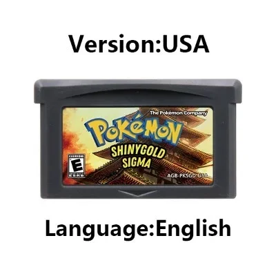 GBA Game Cartridge 32 Bit Video Game Console Card Pokemon Liquid Crystal FireRed Rocket Unbound Gaia Rom Hack for GBA