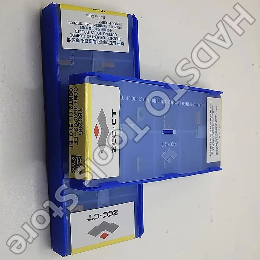 

CCMT060202-EF YBG205 ZCC.CT CCMT060202-EF CNC blade carbide inserts Turning inserts For Stainless steel 10pcs/box