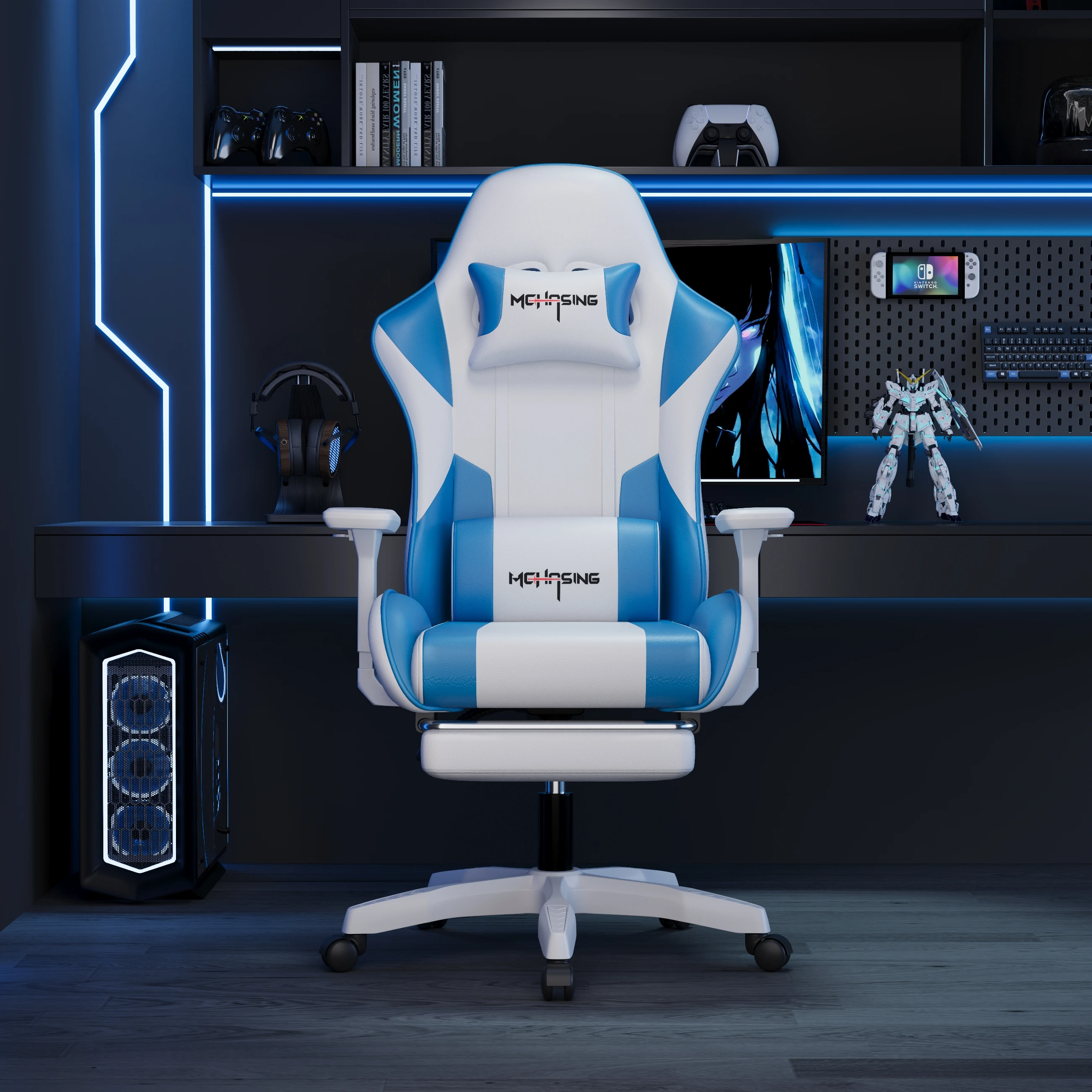 Custom Anji Cheapest Free Sample Ergonomic Reclining Silla Gamer Pc Gamer Chairs Computer Gaming Office Chair Gaming Chair