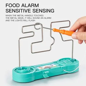 Câu đố về Labyrinth Electric Touch, Impact, Fire Dây chuyền tương tác, Quà tặng sáng tạo của trẻ em, Tập trung tạo tác, Trò chơi đào tạo 6 Bán hàng mê cung đồ chơi chính - 2