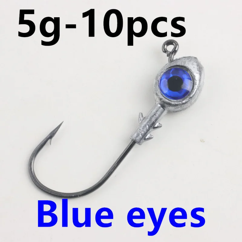 

5Blue Label-Border Cambrian Big Eye Fish Jig Hook 5g7g10g14g Морской рыболовный джиг-крючок