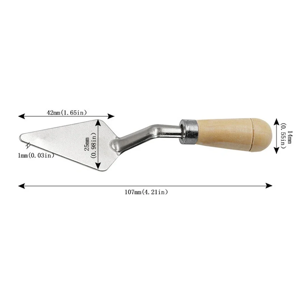 Portable and Lightweight Steel Wood Palette Oil Mix Painter Paint Tool Pigment Texture Artist Scraper Cutter Spatula