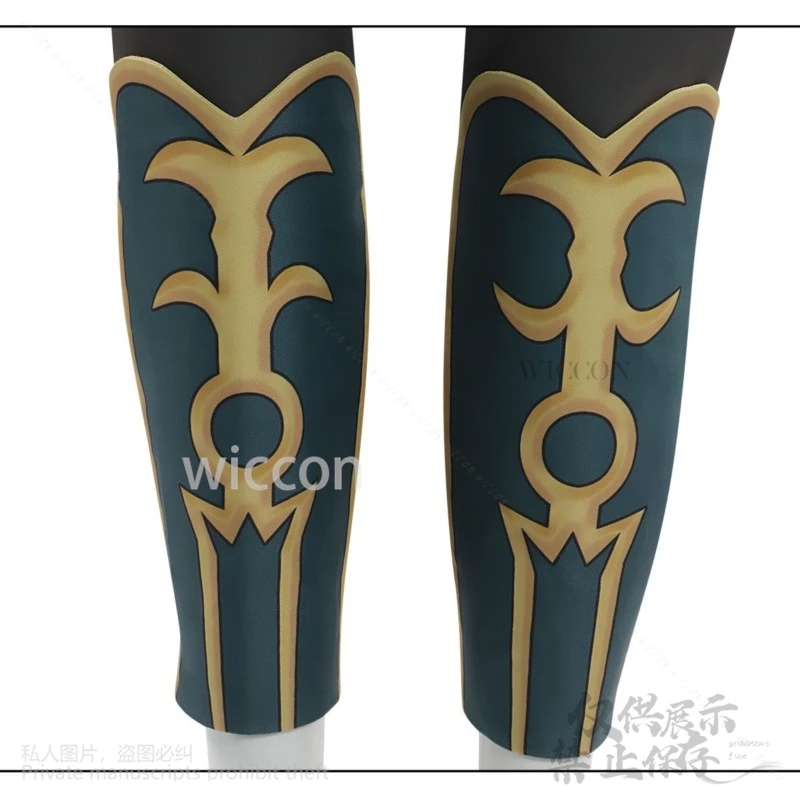 Anime filme rouhrim anéis hera batalha anime traje calças superiores uniforme cos perucas vermelhas para o dia das bruxas adereços de natal personalizado