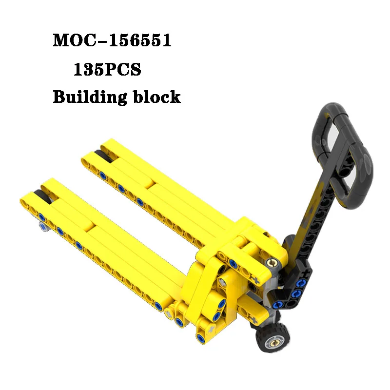 New MOC-156551 Building Block 1/8 Tray Jack Splice Building Block Model 135PCS Adult and Children's Toy Birthday Christmas Gift