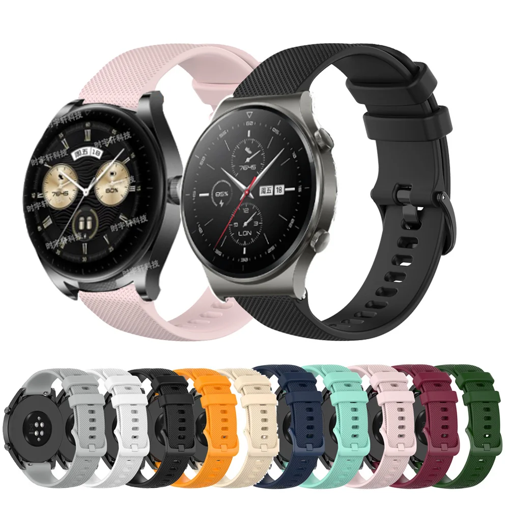 20 22mm silikonowy pasek do zegarka Huawei GT3 GT 3 2 42 46mm sportowy pasek na rękę Watch4/GT2 Pro zamiennik bransoletka pasek akcesoria