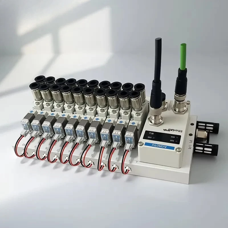 YOLON SY5120/5220/5320 Series Control Pneumatic Solenoid Valve Integrated Valve Island Ether CAN Open IO Link OEM