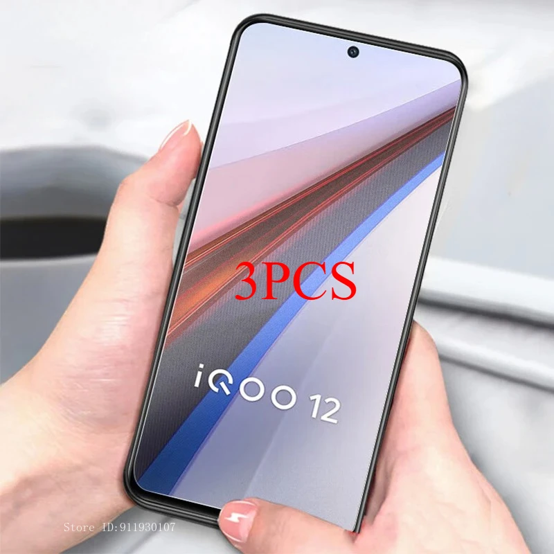 

3 шт. для Vivo IQOO Iqoo 12 HD закаленное стекло Защитная пленка для экрана для VIVO IQOO Z10x Z10 V50e Защитная пленка от отпечатков пальцев