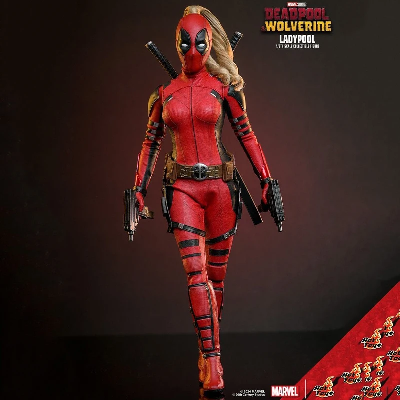 Deadpool & Wolverine Original Hottoys HT MMS 747 Ladypool  Action Figure Collectible Model Statuette Collection Ornaments Toys