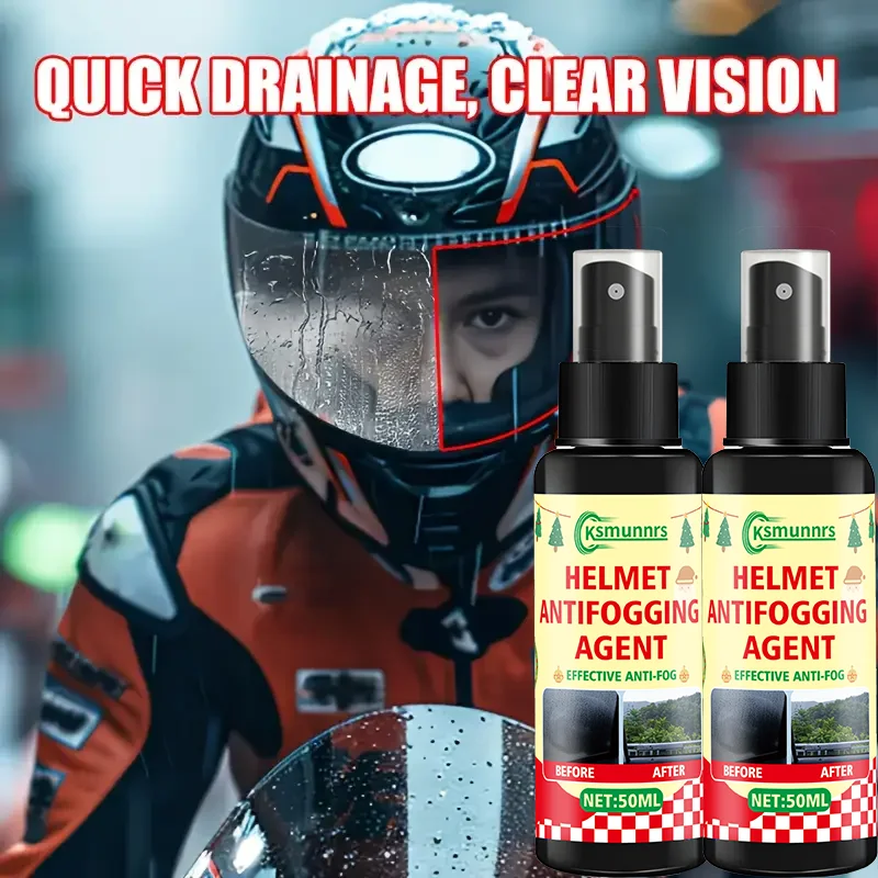 

Durable Nano Anti-Fog Coating: Motorcycle Helmets/Cars, Enhanced Visibility, Fog-Proof Kit, All Helmets/Glass Compatible