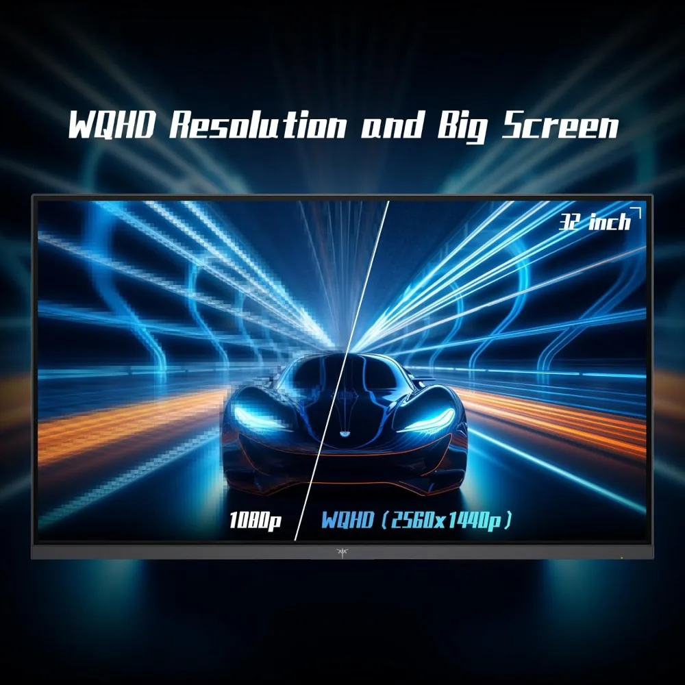 Monitor de computador com molduras ultrafinas, G-Sync Freesync, Portas HDMI DP, 32 polegadas, 2K, IPS 1440p, HDR10, Portas HDMI DP