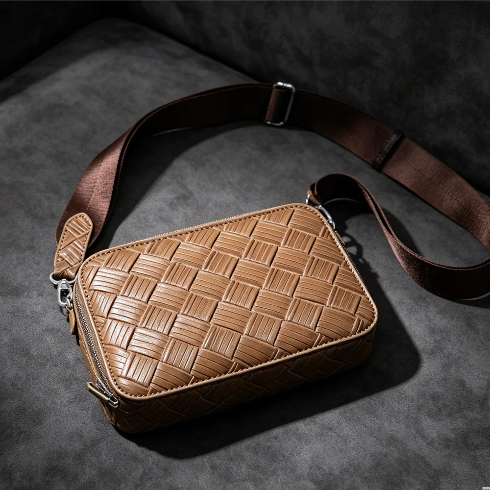 Modische Umhängetasche für Damen und Herren, Diamantmuster, Box-Umhängetaschen, Unisex, Luxusmarken-Design, Schultertasche, Mini-Handtasche aus PU-Leder – Detail 6