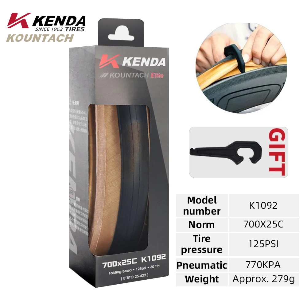 Kenda K1092 New 700x25/28c Puncture Protection Urltra-Light Bicycle Rubber Folding Tire Road Bicycle Puncture Resistant Tyre