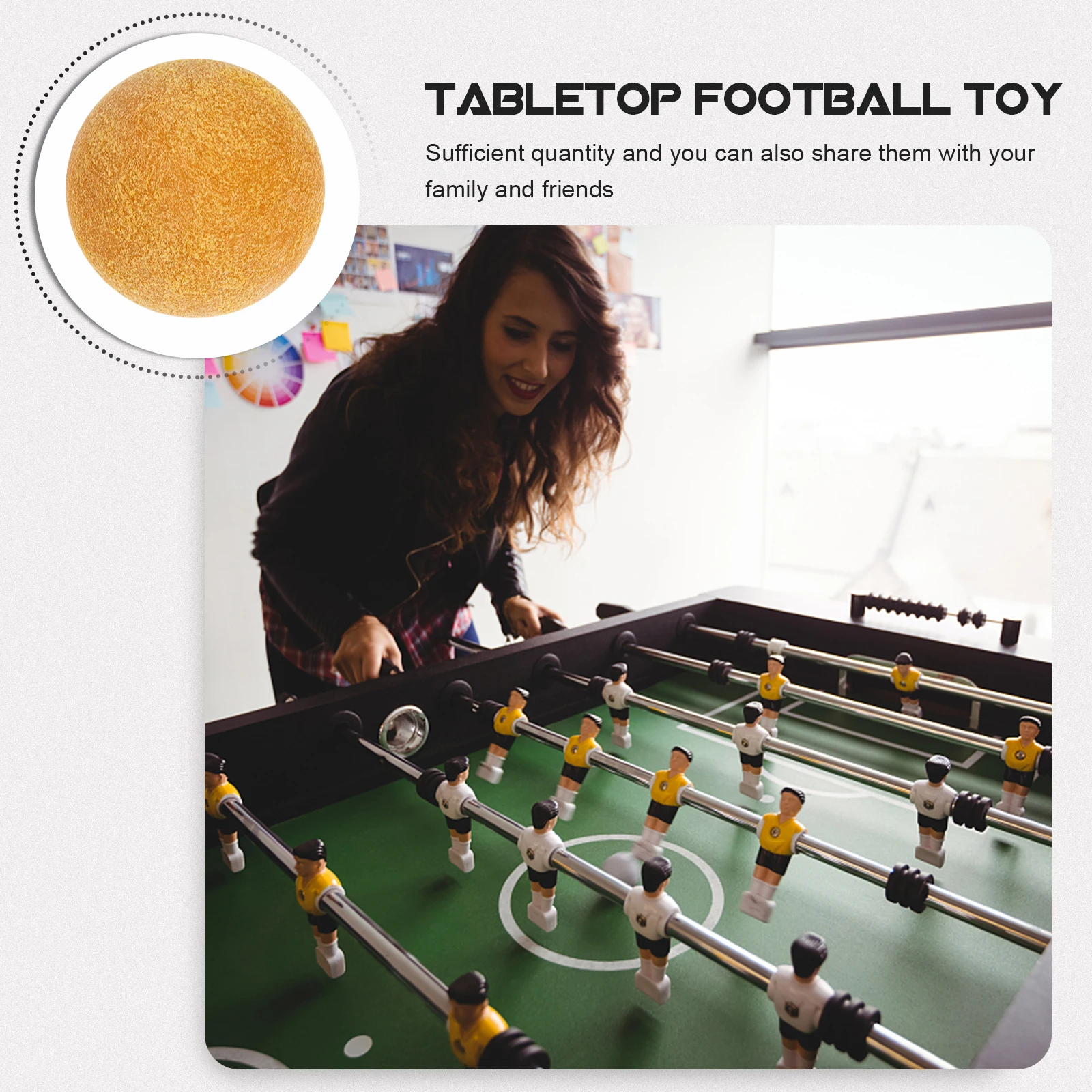 

3 Pcs Foosball Table Soccer Game Balls Replacement Foosballs Small Accessories Abs Replacements Child