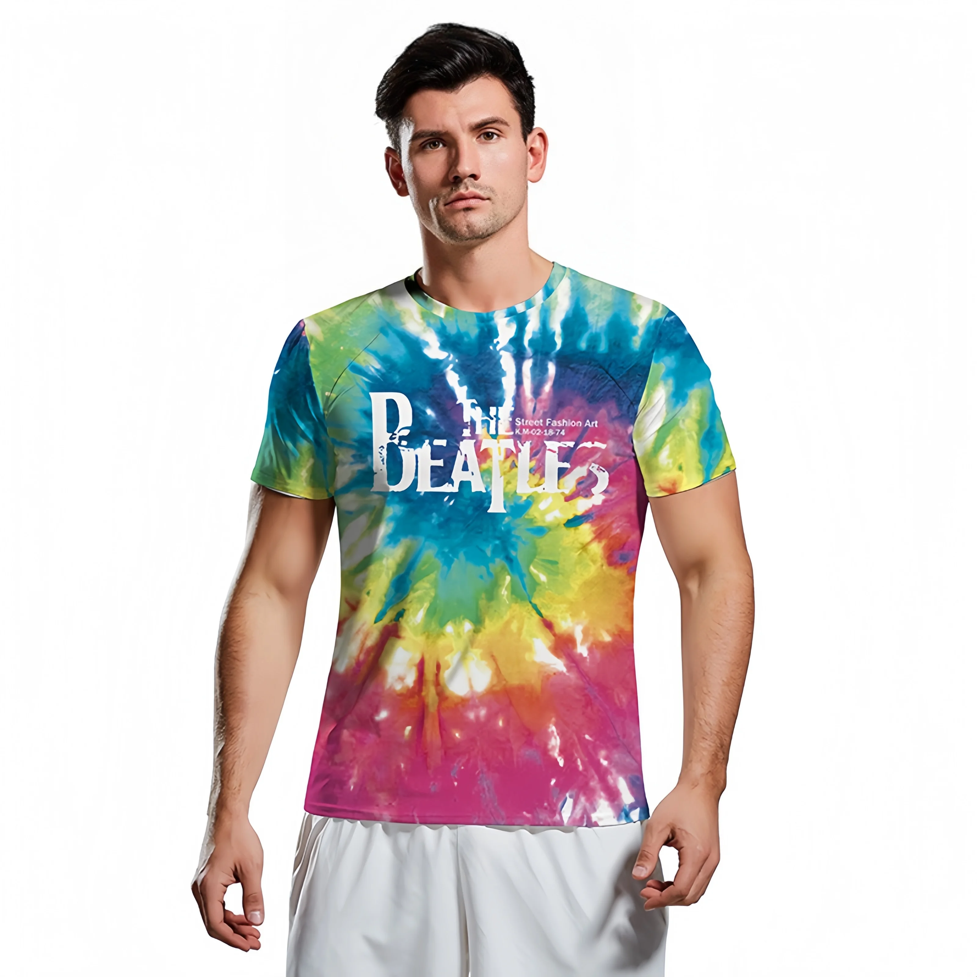 The Beatles Colorful Men's T-shirt Streetwear Punk Style Mens Short Sleeve Crewneck Tees Man Tshirt Loose Men Clothes