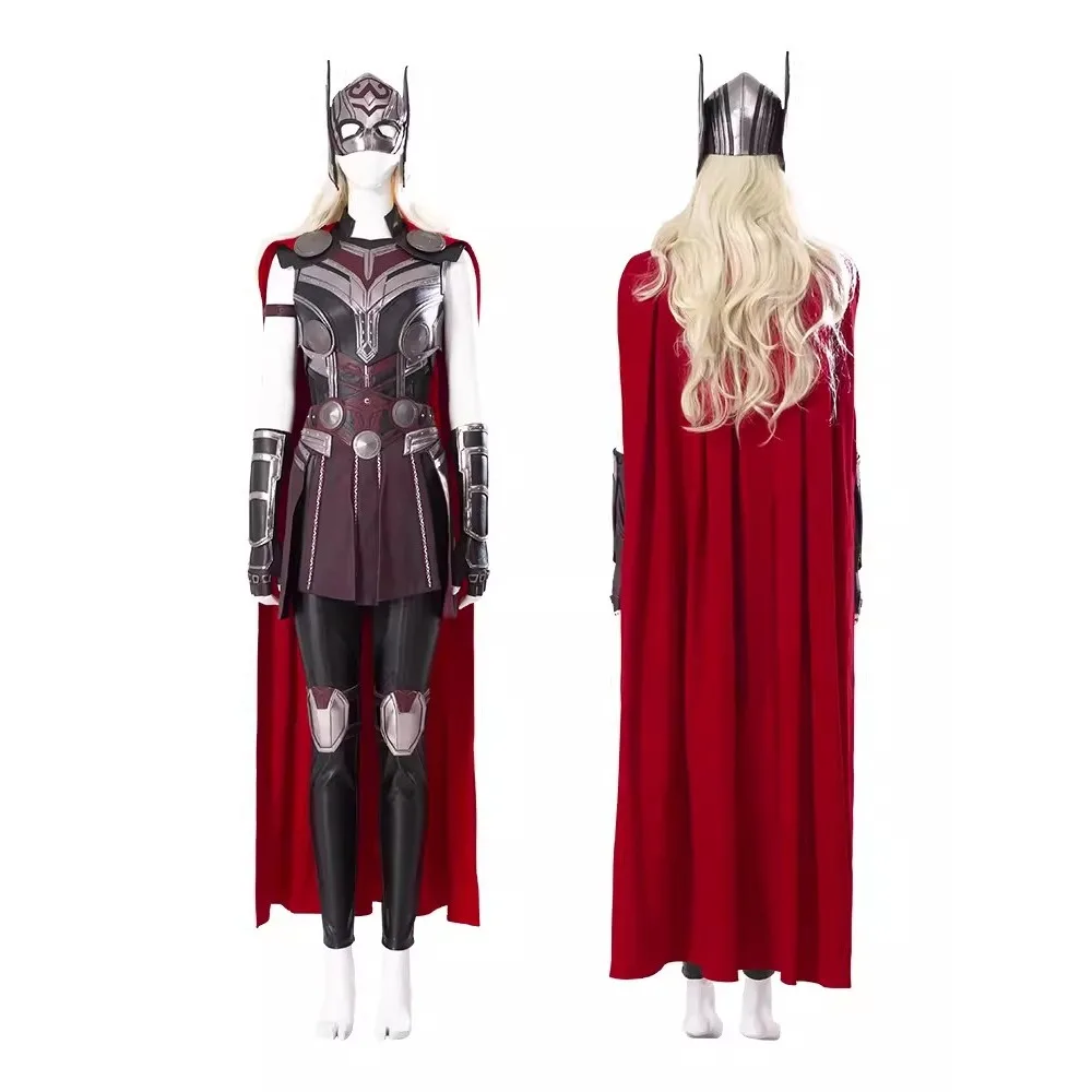 Lady Thor Jane Foster przebranie na karnawał miłość i grzmot impreza z okazji Halloween damska peleryna Thor i jednolite stroje