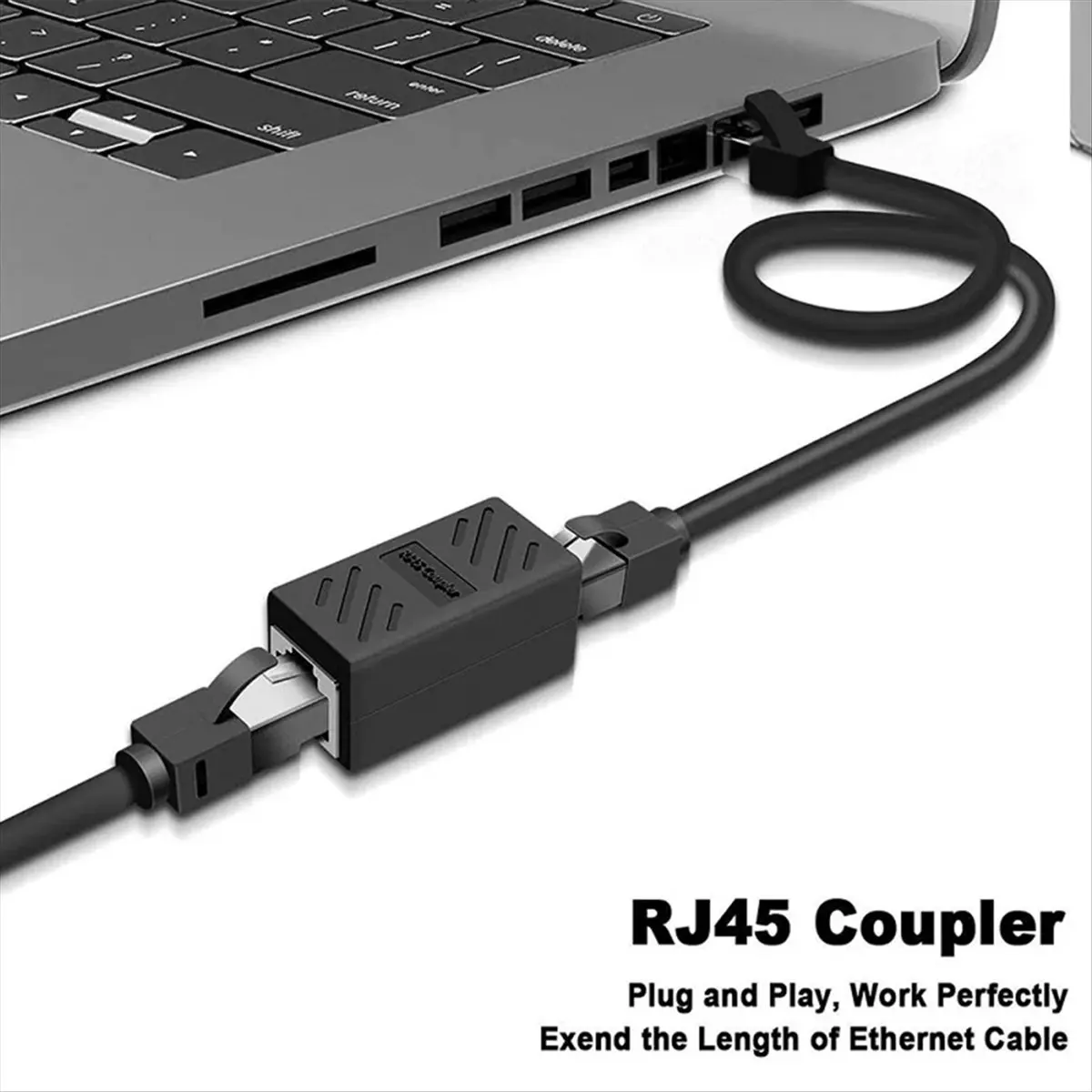 SCLS 20PCS Ethernet Cable Extender,RJ45 Cat 5 Cat 6 Cat6a Coupler, Extender Connector Female to Female RJ45 Ethernet Coupler