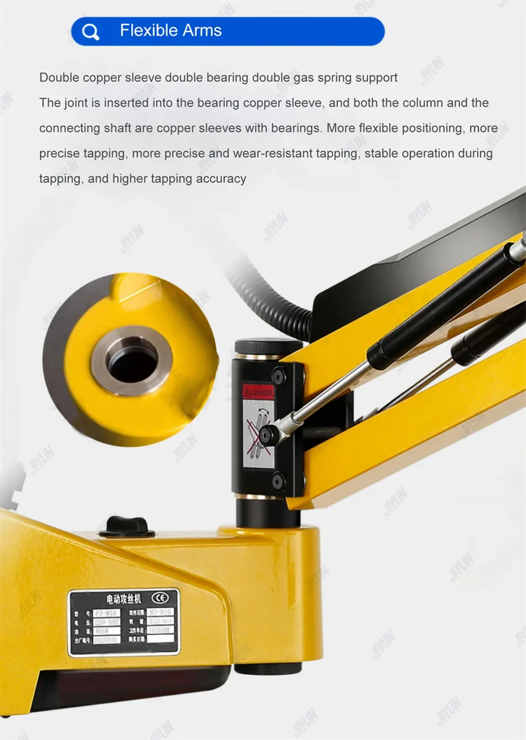 Chuck Intelligent Electric Tapping MachineM24 M36 Flexible Tapping Arms,Cnc Touch Screen Din Iso