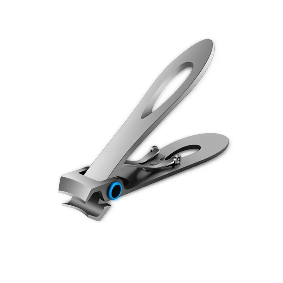 [BLACKFRIDAY]2PCS Large Opening Nail Clippers Thick Nail Trimmer Stainless Steel Professional Large Opening Nail Tool,Silver