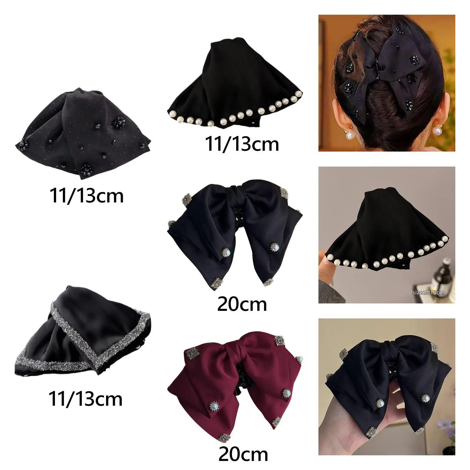 النساء مشبك شعر كليب أغطية الرأس موضة قبضة الشعر غطاء الرأس مشبك شعر مشبك شعر #4