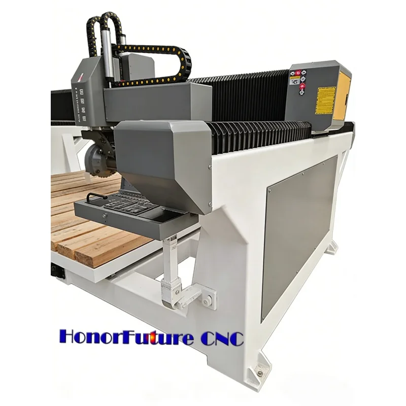 High Efficiency Heavy Duty Stone Working Machinery 5 Axis CNC Bridge Saw Quartz Marble Cutting Machine Granite CCD Professional