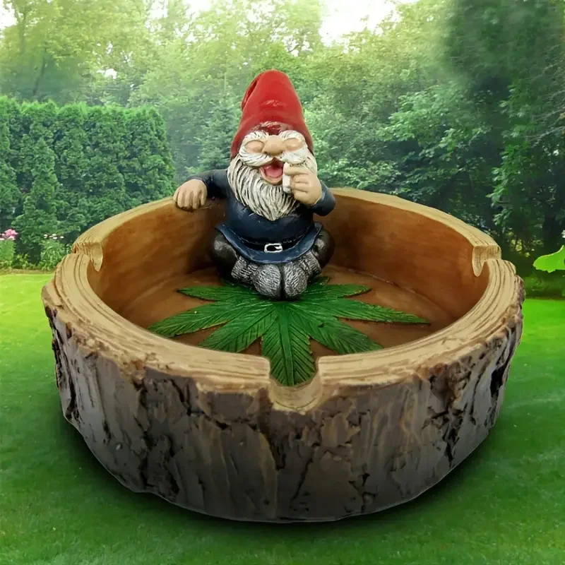 Outdoor Garden Resin Handicraft Decorative Ornaments, Dwarf Ind The Bath Basin, Creative Home Office Ornaments, Multi-Functional