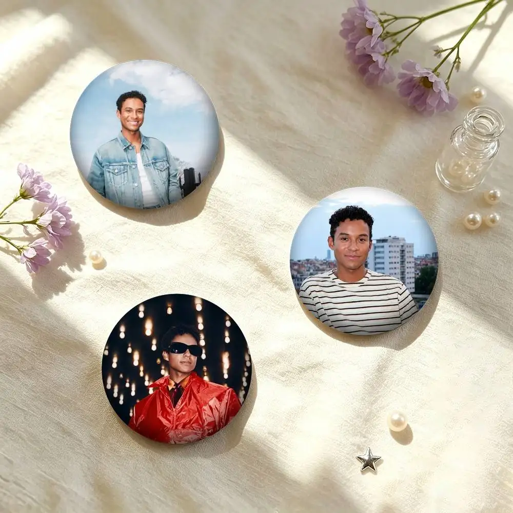 B-Biopic Movie Michael Jaafar Jackson  25mm 32mm 44mm 58mm 75mm Brooches Badges Pins for Accessories Gift