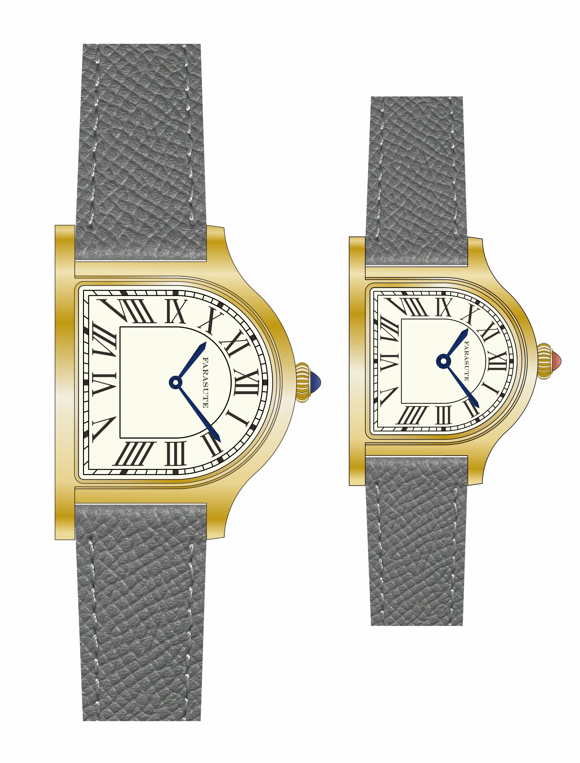

Imported quartz movement watch, simple commuting fashion multifunctional watch, gold watch, couple style