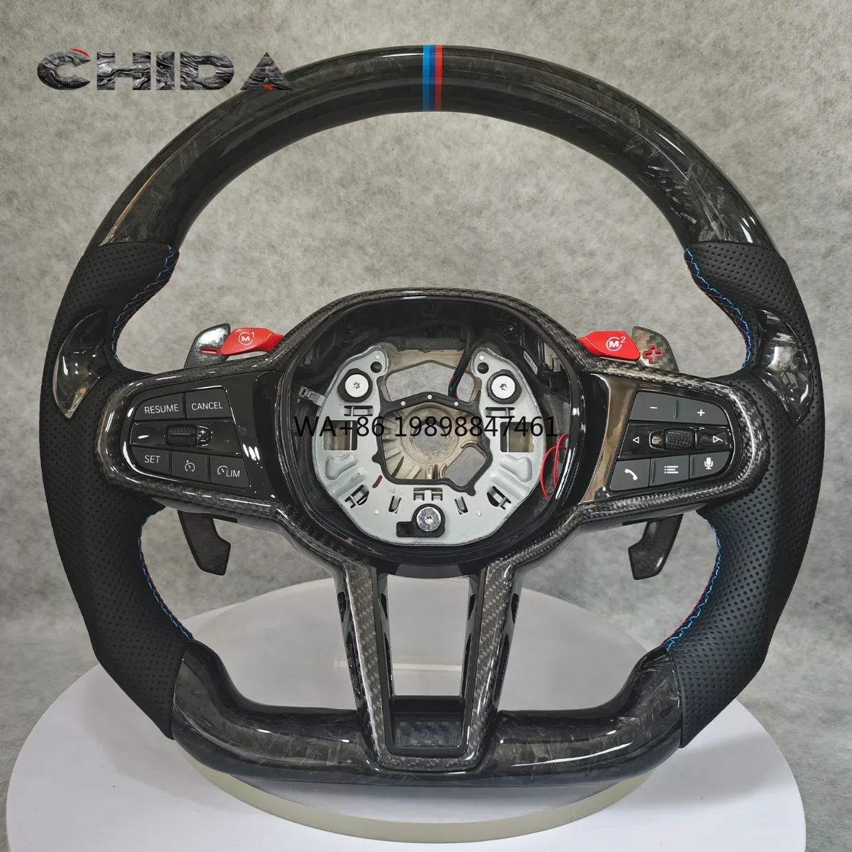 

The New CS M4 B-M-W Carbon Fiber Sport Leather Steering Wheel Is Suitable for the 1234567 Series X3 X4 X5 X6 X7 F10 F30