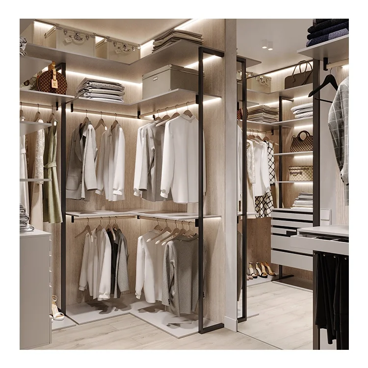 أثاث غرفة النوم القشرة الحديثة خزائن الزاوية أثاث غرفة النوم مصنع خشبي