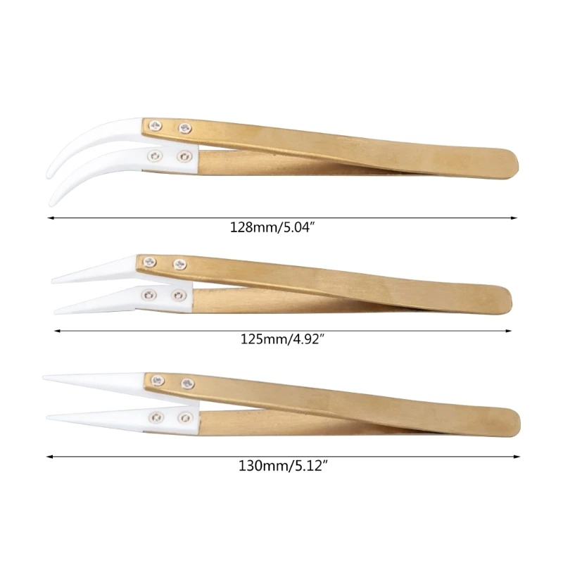 Anti-Static Reversa Pinças Cerâmicas resistente ao calor para eletrônico-Cigarette G6KA