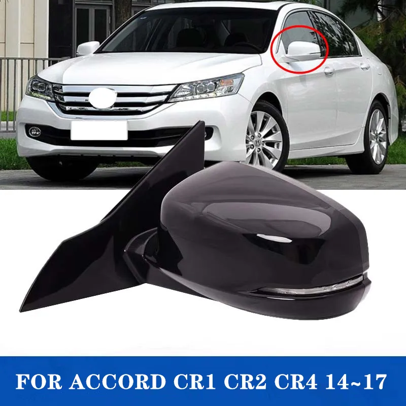 

1PCS Car Rearview Side Mirror Assembly 8 PINS With Heated Electric Folding and Turn Signal For Honda Accord CR1 CR2 CR4 14~17