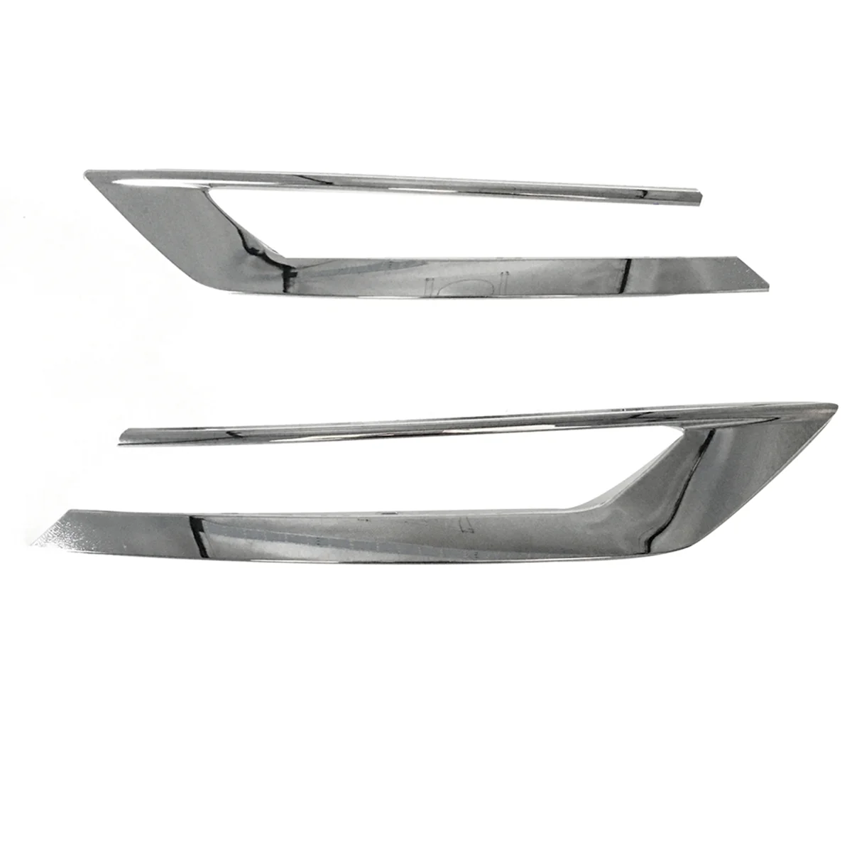 1Pair Car Front Lower Bumper Chrome Trim Strip Cover 31663515 31663514 for Volvo XC90 2019-2022 31663539 31663540