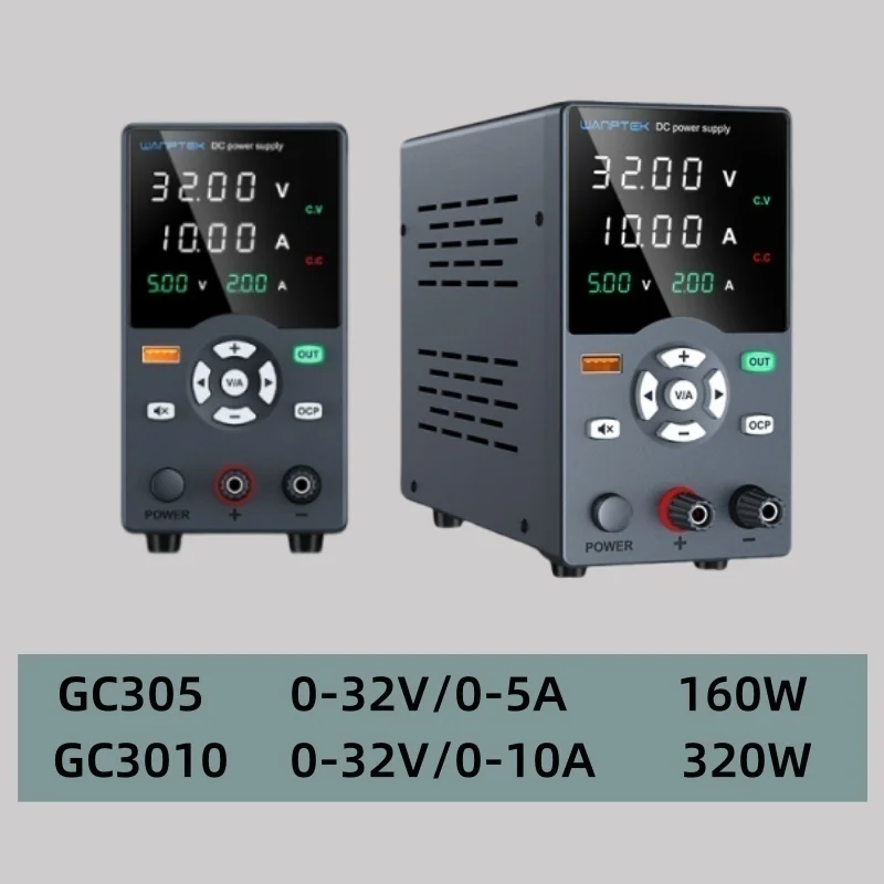 USB DC Regulated Laboratory Power Supply Adjustable 32V 5A/10A Voltage Regulator Stabilizer Switch Bench Power Source GC305/3010