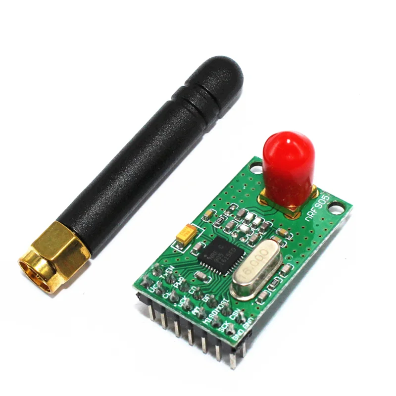 NRF905 Wireless Transceiver Module Wireless Transmitter Receiver Board NF905SE With Antenna FSK GMSK 433 868 915 MHz