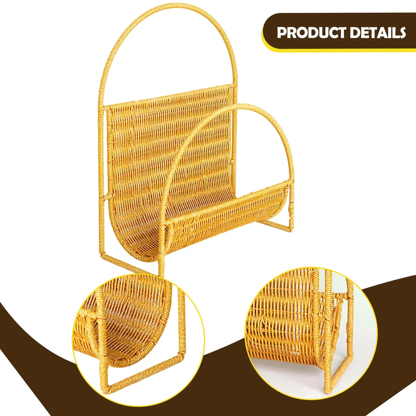 رف المجلات منظم المجلات متعدد الاستخدامات لمجلدات أوراق سجلات الفينيل #5