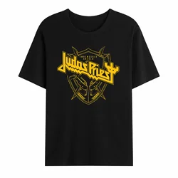 New Men Summer T Shirt Judas Priest The Invincible Shield Winged Man Tour 2024 Tour T-shirt Short Sleeves 100% Cotton S-3XL Cool