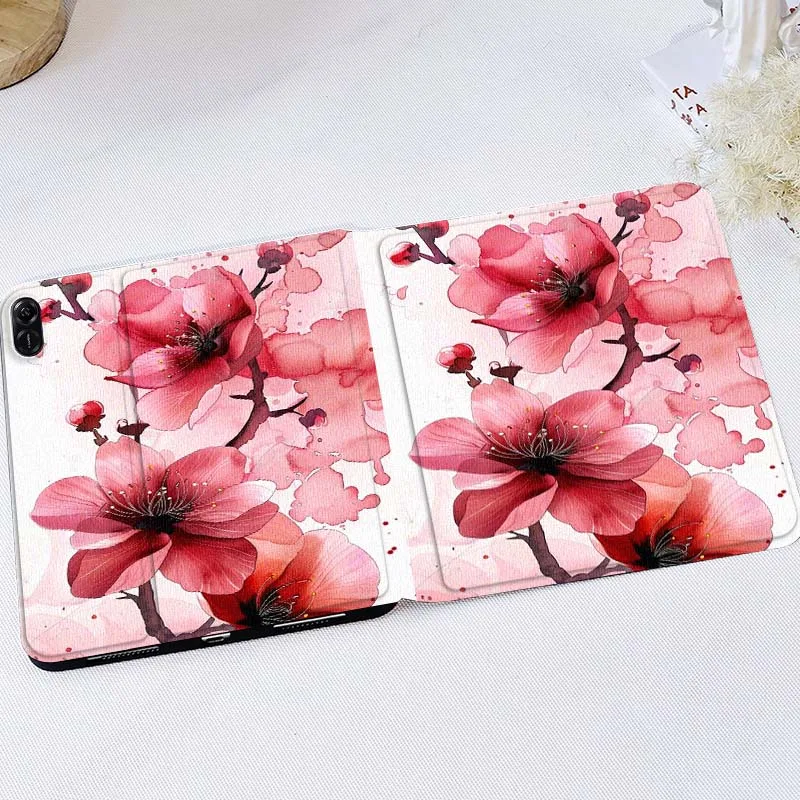 

Fashion Flower Art For Huawei MatePad M5 T5 SE 11 Pro Honor Tab 5 V7 V8 X9 GT 10.1 10.8 Inch Tablet Case