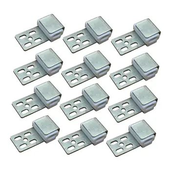 Pinzas para tapicería, accesorios de conectores de cinco orificios, piezas de reparación para sofá, silla, cama, muebles, 12 unidades