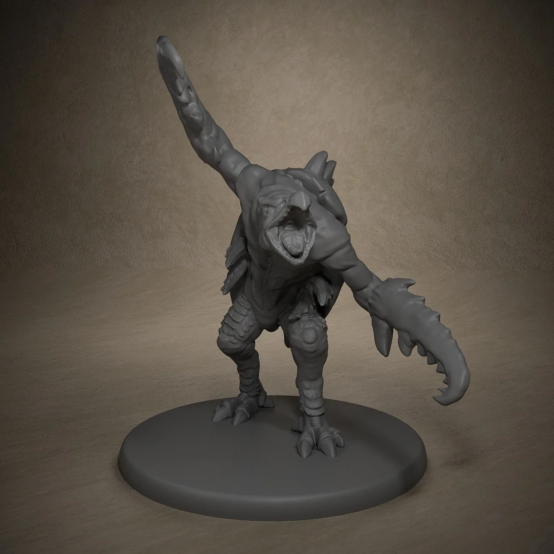 Hak Horror One Claw Attack Miniatures Niepomalowane miniatury na blat i do gier fabularnych Wystrój pokoju